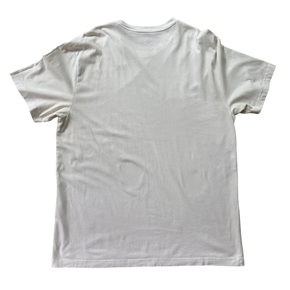 Psycho Bunny Men's Size 8 White Pima Cotton Graphic T-Shirt Punk Y2K Skull